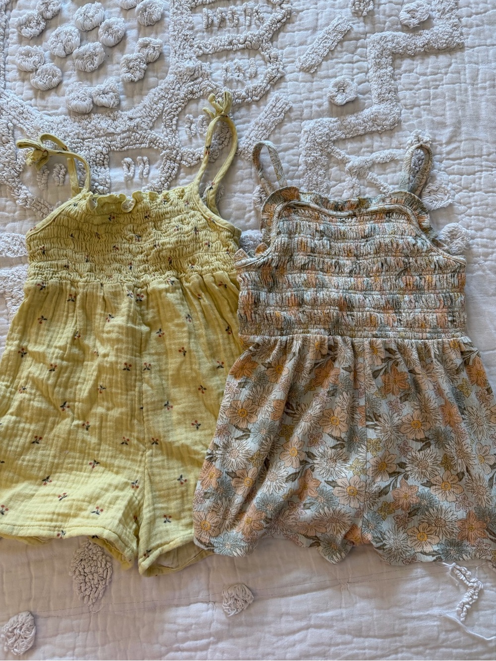 Modern moments floral rompers size 4t